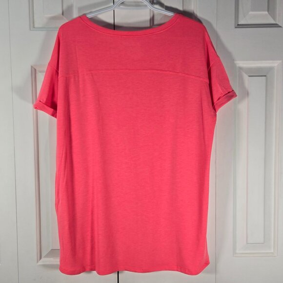 NWT Amazon Essentials Hot Pink Women's Relaxed-Fit Crewneck T-Shirt - Size Large - Picture 2 of 6